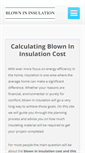 Mobile Screenshot of blownininsulationcost.net