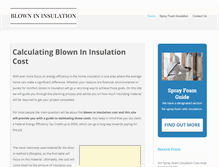 Tablet Screenshot of blownininsulationcost.net